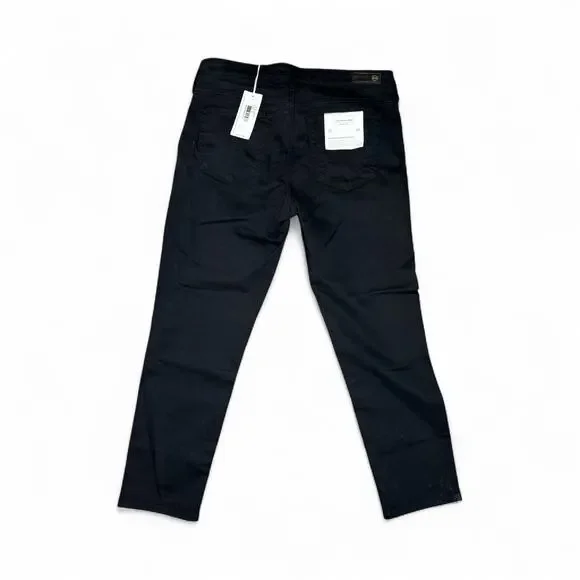 AG Adriano Goldschmied Prima Crop Cigarette Pants Black Size 29 NWT - Picture 6 of 12